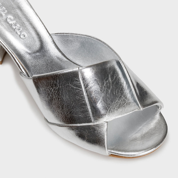 Del Carlo JULIA 11918 - Block-heeled Mules In Leather - Del Carlo