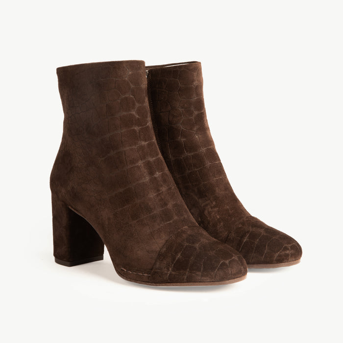 Del Carlo KEMI 10824 - High Block Heel Ankle Boots - Del Carlo