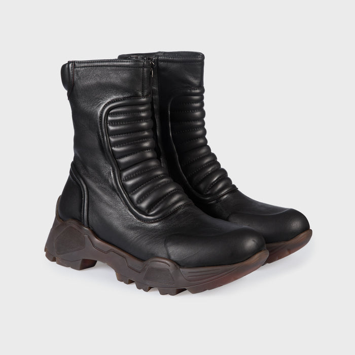 Del Carlo KIMB 11050 - Black Leather Ankle Boots - Del Carlo