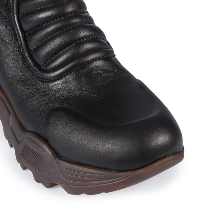 Del Carlo KIMB 11050 - Black Leather Ankle Boots - Del Carlo