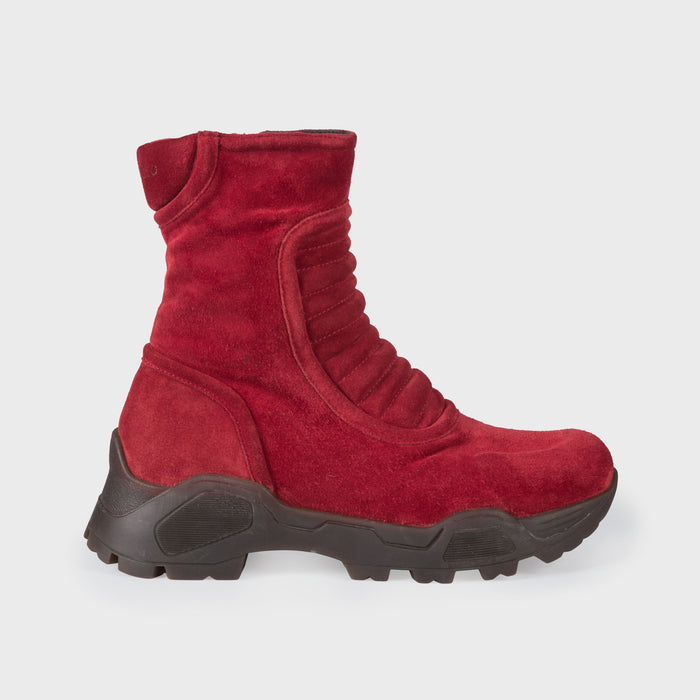 del carlo KIMB 11050 - Red suede ankle boots - Del Carlo
