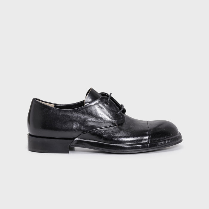 del carlo LILLE 11804 - Lace-up derby in black leather - DEL CARLO