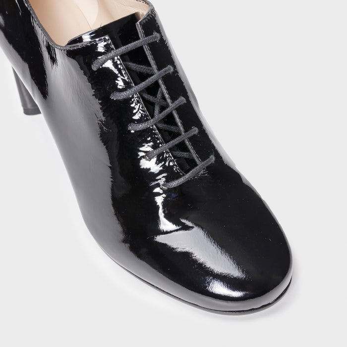 Del Carlo LIONE 11826 - Lace-up Pumps In Black Leather - DEL CARLO