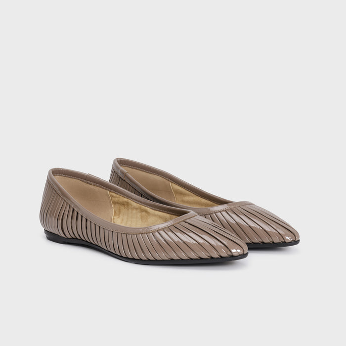 Del Carlo LISI 11800 - Flat Shoes With Pleated Upper - DEL CARLO