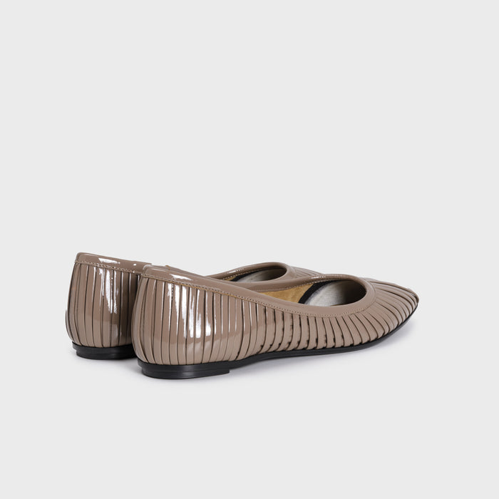 Del Carlo LISI 11800 - Flat Shoes With Pleated Upper - DEL CARLO