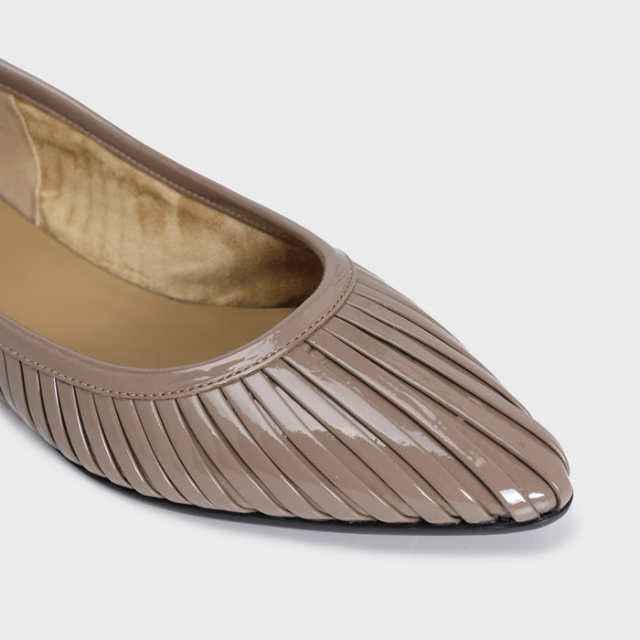 Del Carlo LISI 11800 - Flat Shoes With Pleated Upper - DEL CARLO
