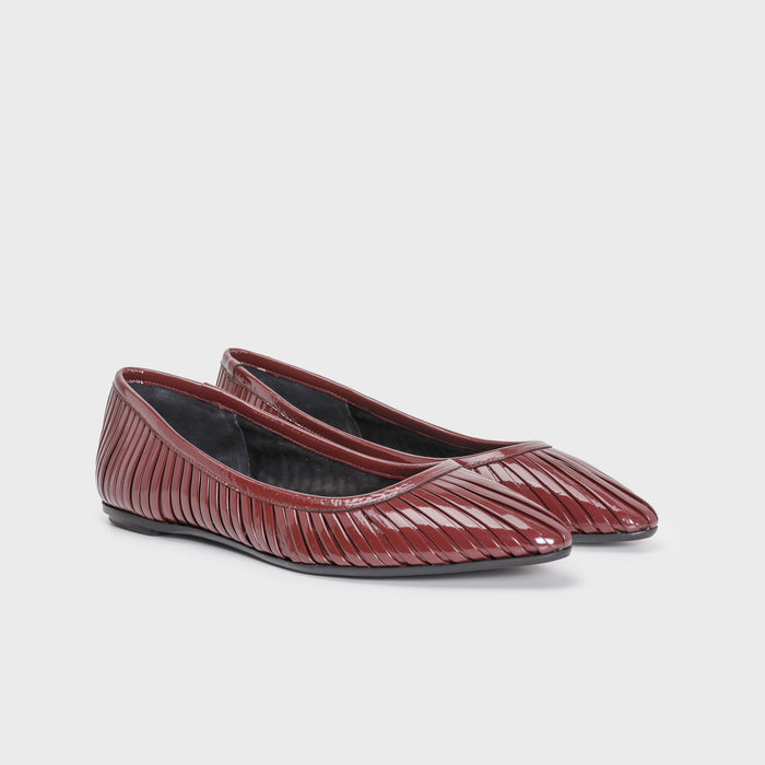 Del Carlo LISI 11800 - Flat Shoes With Pleated Upper - DEL CARLO