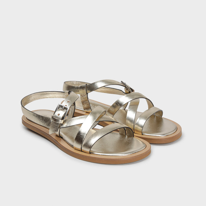 Del Carlo MALIBU' 11907 - Flat Sandals In Leather - Del Carlo
