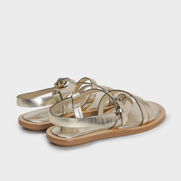 Del Carlo MALIBU' 11907 - Flat Sandals In Leather - Del Carlo