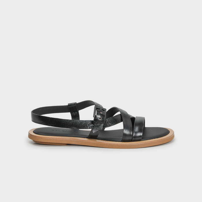 del carlo MALIBU' 11907 - Flat sandals in leather - Del Carlo