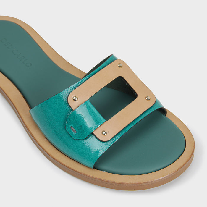 Del Carlo MALIBU' 11908 - Flat Sandals With Buckle - Del Carlo