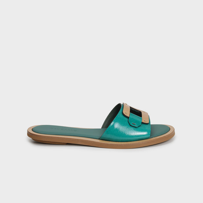 del carlo MALIBU' 11908 - Flat sandals with buckle - Del Carlo