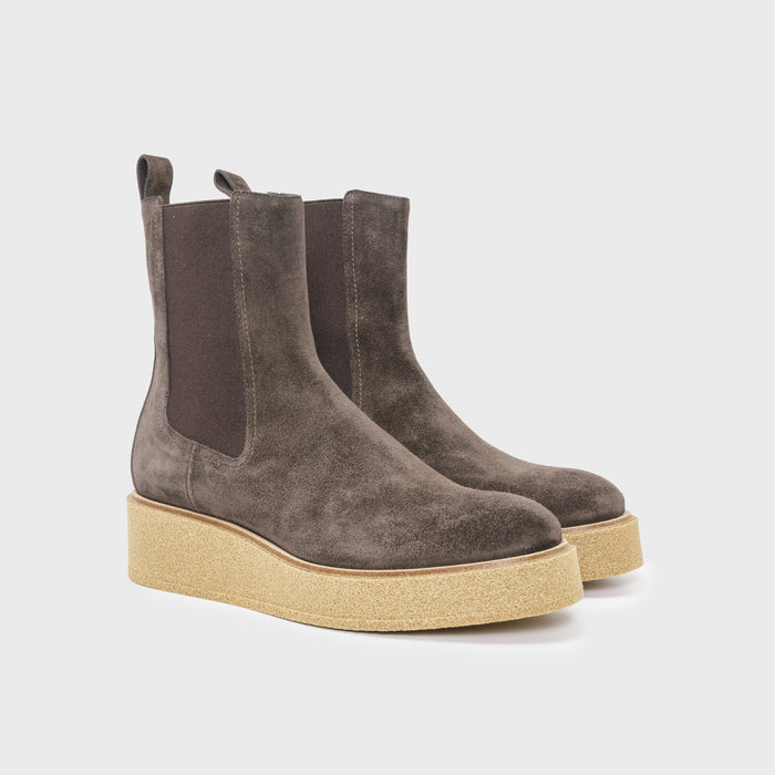 Del Carlo MANILA 11405 - Ankle Boots In Shiny Brown Leather - Del Carlo