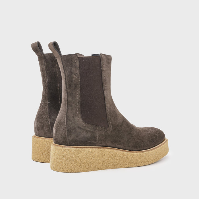 Del Carlo MANILA 11405 - Ankle Boots In Shiny Brown Leather - Del Carlo