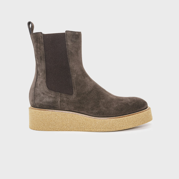 del carlo MANILA 11405 - Ankle boots in shiny brown leather - Del Carlo