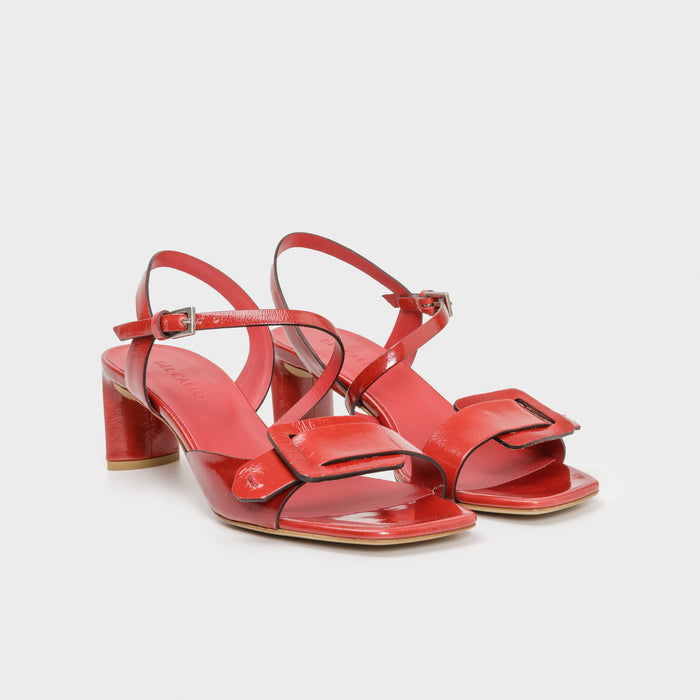 Del Carlo MOOR 11317 - Heeled Sandals With Buckle And Strap - Del Carlo