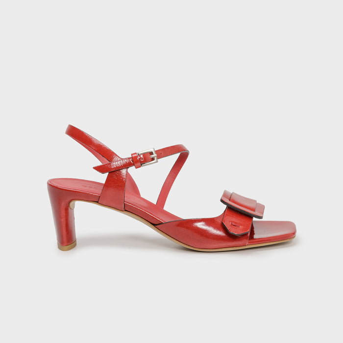 del carlo MOOR 11317 - Heeled sandals with buckle and strap - Del Carlo