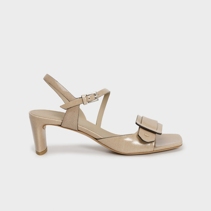 del carlo MOOR 11317 - Heeled sandals with buckle and strap - Del Carlo