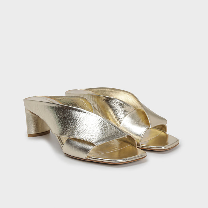 Del Carlo MOOR 11708 - Mid-heel Mules In Leather - Del Carlo