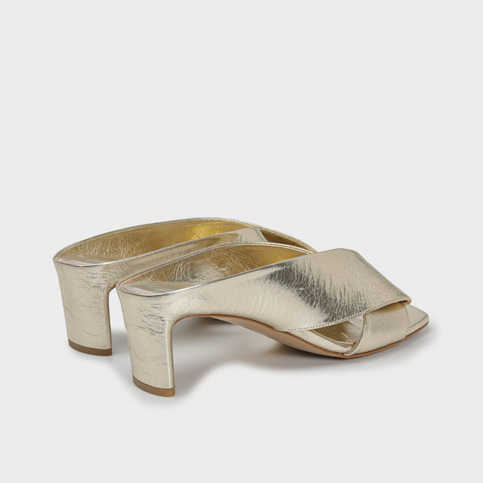 Del Carlo MOOR 11708 - Mid-heel Mules In Leather - Del Carlo