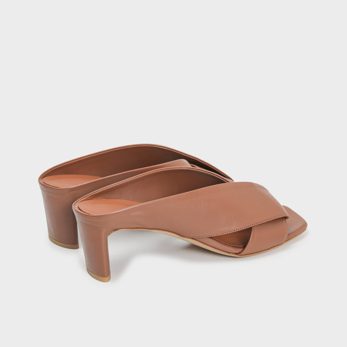 Del Carlo MOOR 11708 - Mid-heel Mules In Leather - Del Carlo