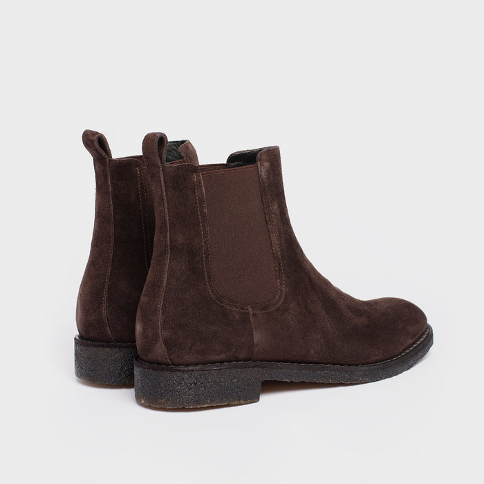 Del Carlo NAKA 11205 - Brown Suede Ankle Boots - Del Carlo
