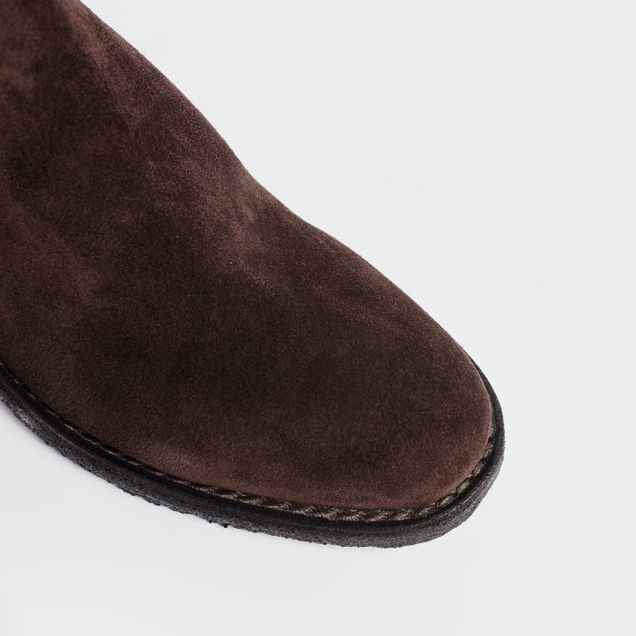 Del Carlo NAKA 11205 - Brown Suede Ankle Boots - Del Carlo