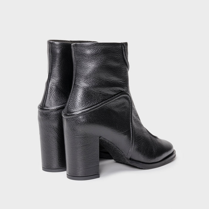 Del Carlo NANTES 11823 - Ankle Boots In Leather With Geometric Details - DEL CARLO