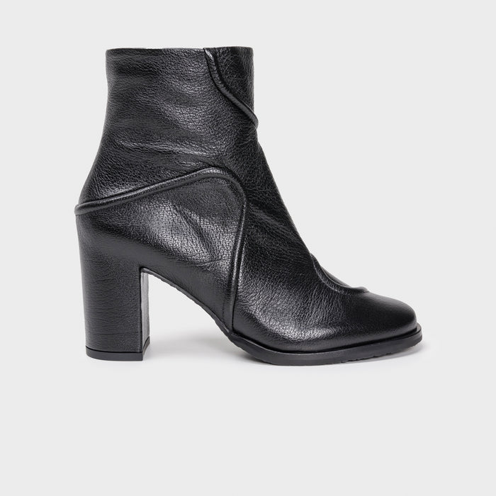 del carlo NANTES 11823 - Ankle boots in leather with geometric details - DEL CARLO