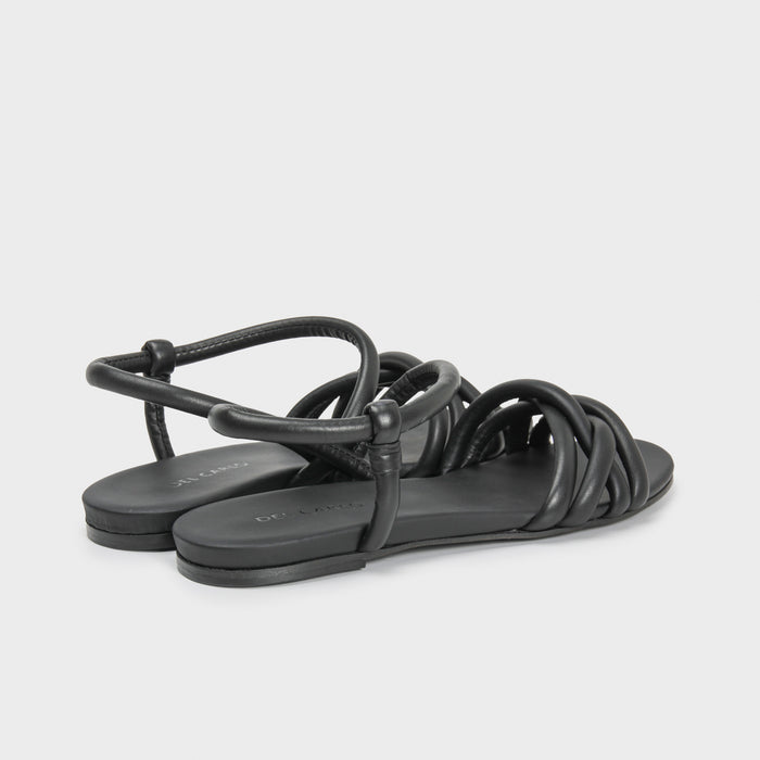 Del Carlo NEIL 11905 - Flat Criss-cross Sandals In Leather - Del Carlo