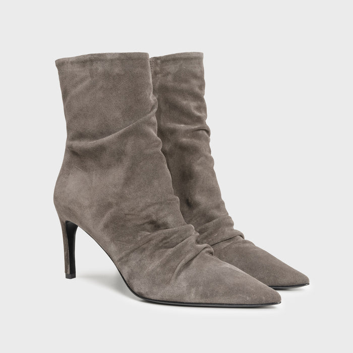 Del Carlo NEX 11639 - Stiletto Ankle Boots In Suede - DEL CARLO