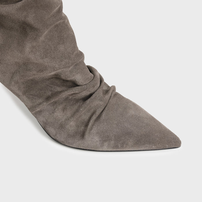 Del Carlo NEX 11639 - Stiletto Ankle Boots In Suede - DEL CARLO