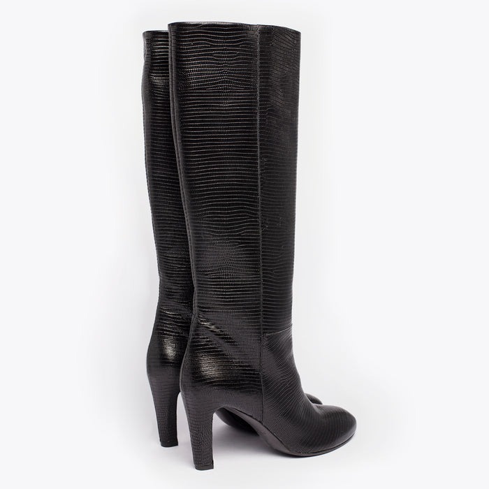 Del Carlo NOBIA 11226 - Knee-high Printed Leather Boots - Del Carlo