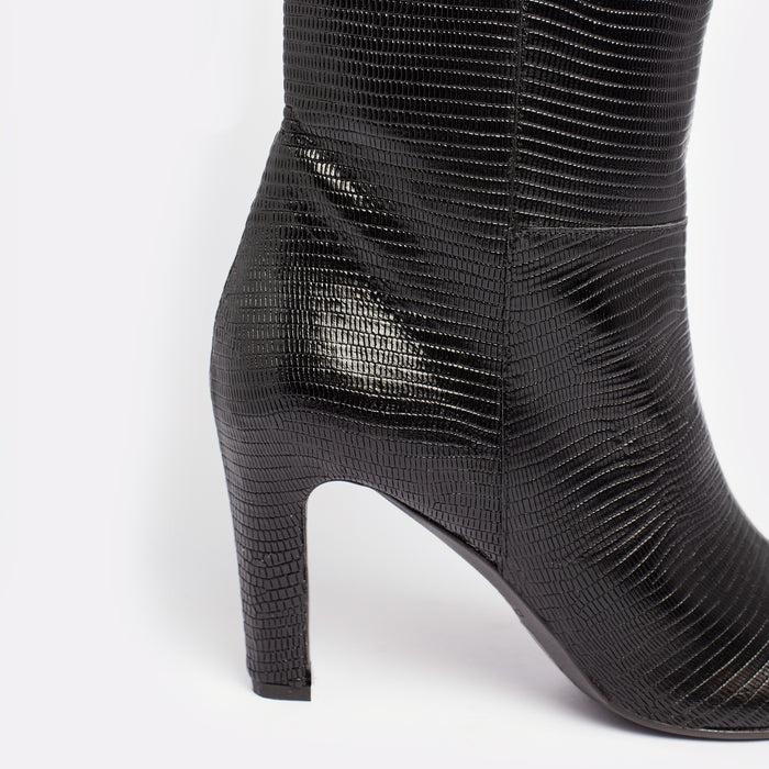 Del Carlo NOBIA 11226 - Knee-high Printed Leather Boots - Del Carlo