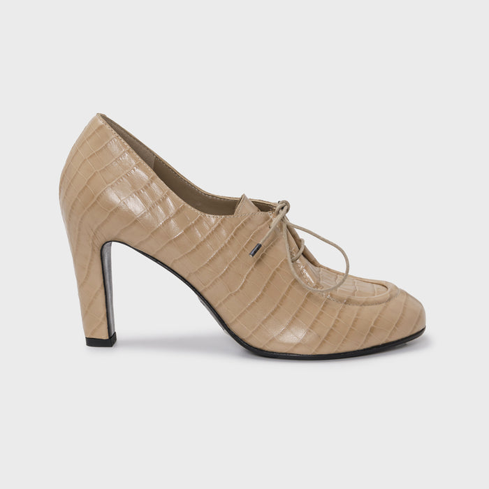 del carlo NOBIA 11418 - Sand leather lace-up pumps - Del Carlo