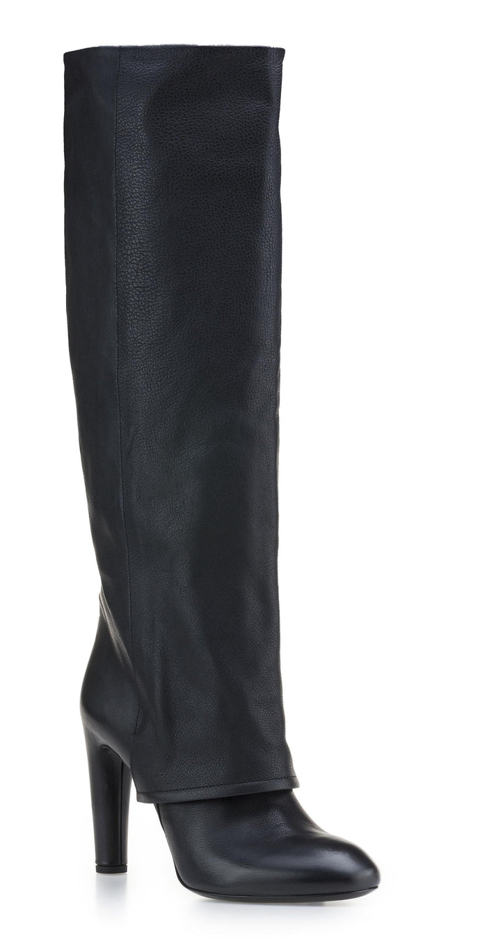 Del Carlo OTHILA 10837 - Knee-high Black Leather Boots - Del Carlo