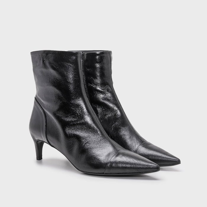 Del Carlo PARIS 11618-Low Stiletto Heel Ankle Boots