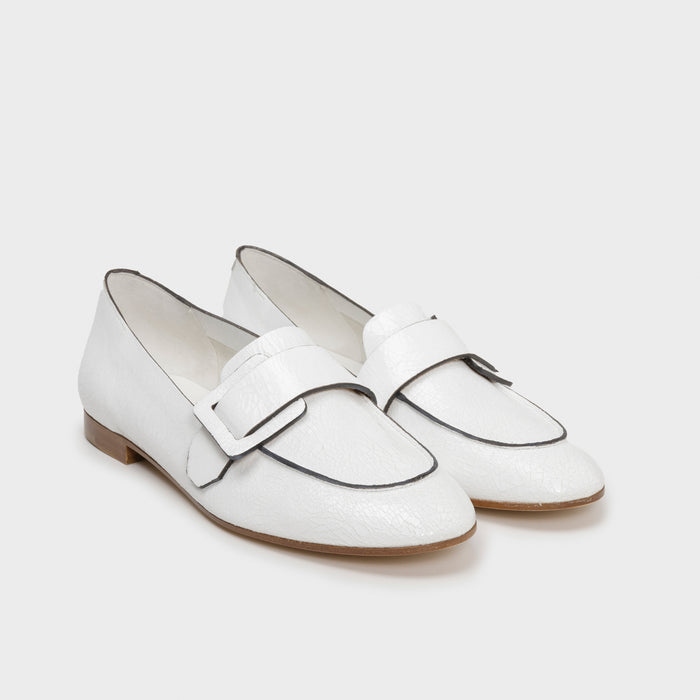 Del Carlo PORTOFINO 11500 - Flat Loafers In Leather With Buckle - Del Carlo