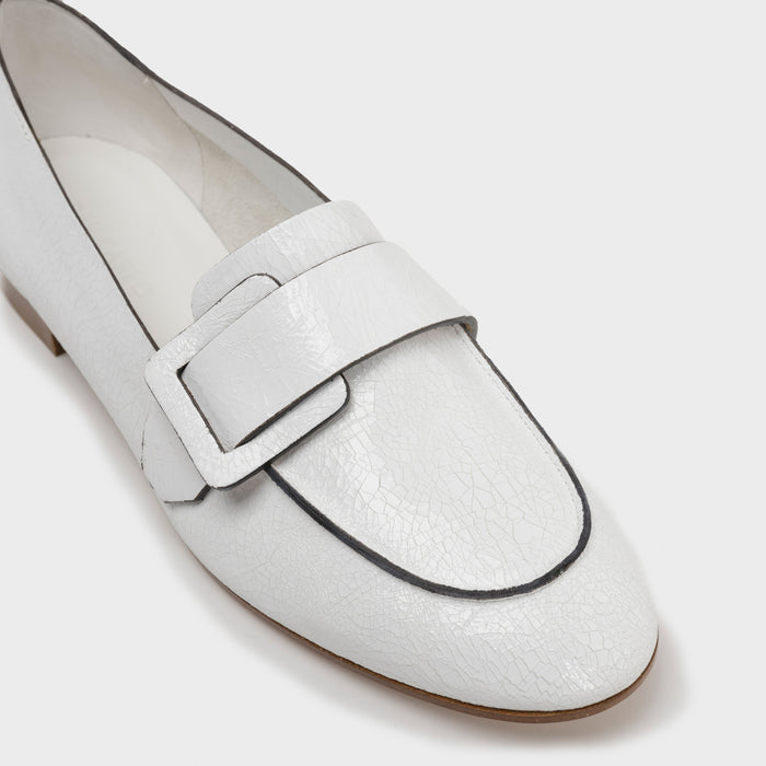 Del Carlo PORTOFINO 11500 - Flat Loafers In Leather With Buckle - Del Carlo