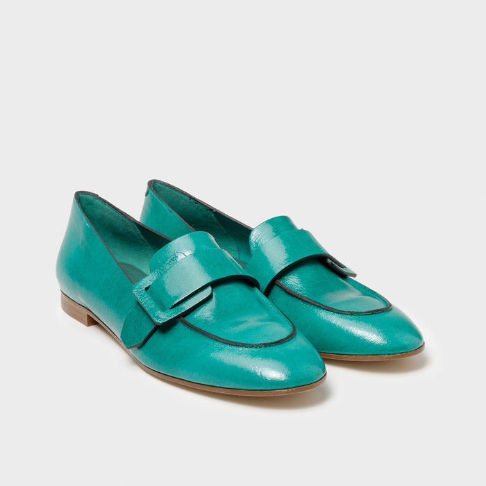 Del Carlo PORTOFINO 11500 - Flat Loafers In Leather With Buckle - Del Carlo