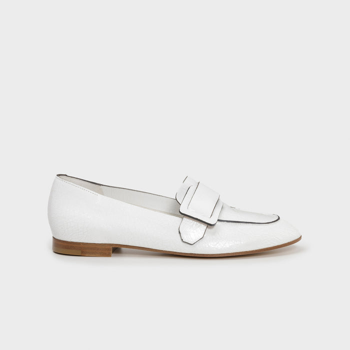 del carlo PORTOFINO 11500 - Flat loafers in leather with buckle - Del Carlo