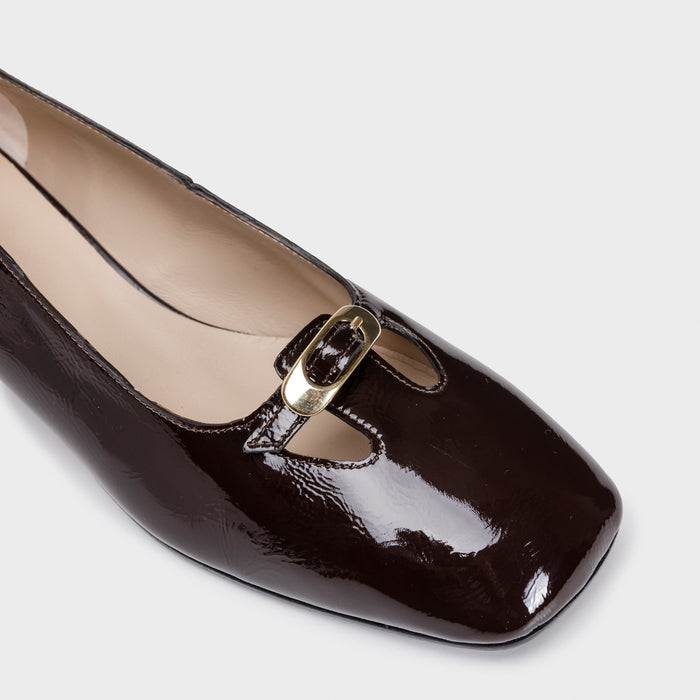 Del Carlo RENEE 11807 - Block-heel Pumps In Patent Leather - DEL CARLO