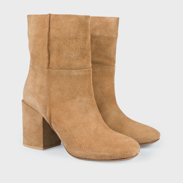 Del Carlo SIOUX 11032 - Beige Suede Ankle Boots - Del Carlo