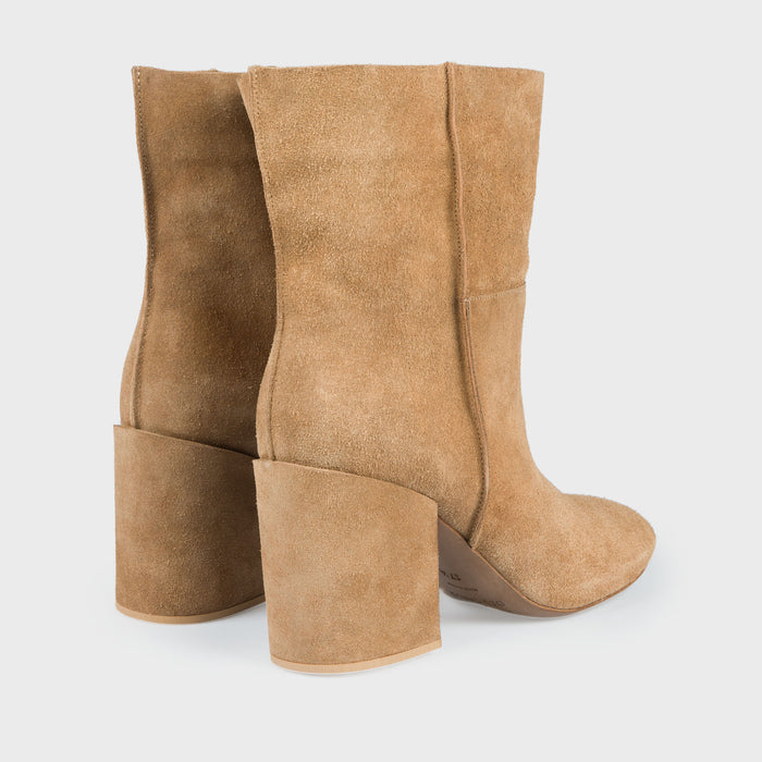 Del Carlo SIOUX 11032 - Beige Suede Ankle Boots - Del Carlo