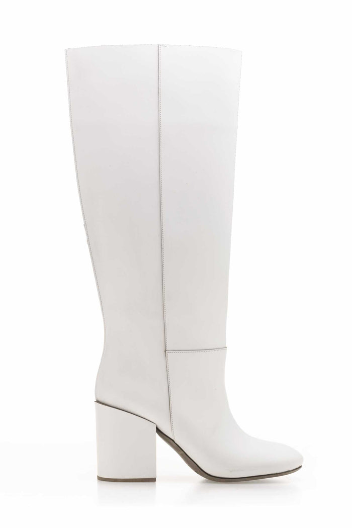 del carlo SIOUX 11033 - Knee-high white leather boots - Del Carlo