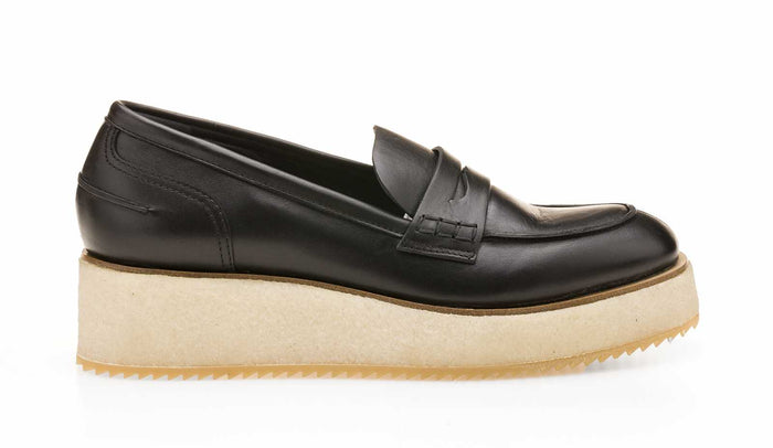 del carlo SKIN 11012 - Black leather flat shoes - Del Carlo