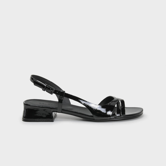 del carlo SUNNY 11910 - Block heel sandals in patent leather - Del Carlo