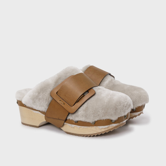 Del Carlo TOKYO 11437 - Shearling Mules Clogs - Del Carlo