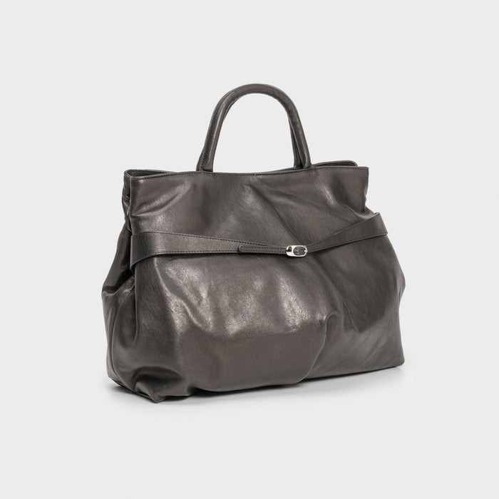 Del Carlo VIRNA - Cross-body Bag In Leather With Handle - Del Carlo