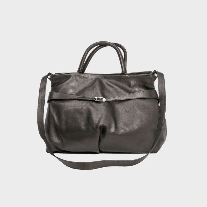 del carlo VIRNA - Cross-body bag in leather with handle - Del Carlo del carlo VIRNA - Cross-body bag in leather with handle - Del Carlo